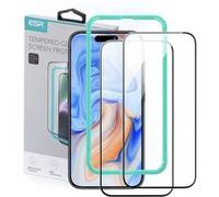 Coque pour iPhone 15 / iPhone 16 (lot de 2) - Verre Trempé ESR - Noir black