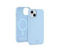 Coque Renforcée iPhone 15 Silicone Compatible MagSafe Bleu Ciel - Garantie à vie Force Case - Neuf