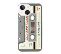 Coque Pour Iphone 15 Motif Cassette Grise Personnalisable