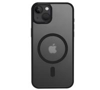 Coque pour iPhone 15 Plus Compatible MagSafe Modèle Hybrid Frost MAG Noir