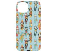 Coque pour iPhone 15 Plus Disney Mickey Mouse & Pals Summer Beach Surfing Pattern