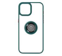 Coque pour iPhone 15 Plus Hybride Bague Métallique Support Vidéo Ringrip Vert