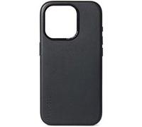 Coque pour iPhone 15 Plus MagSafe en Cuir Pleine Fleur Ultra-Résistant Decoded Noir Noir G
