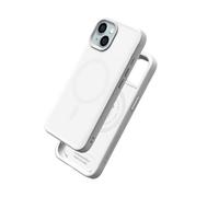 Coque pour iPhone 15 Plus MagSafe Souple Antichoc Série SolidX Rhinoshield Blanc