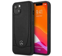 Mercedes MEHCP15MARMBK Étui de protection pour iPhone 15 Plus 6,7" Noir Coque rigide en cuir urbain