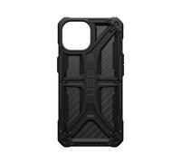 Coque pour iPhone 15 Plus Monarch Antichocs Fibres de Carbone Noir