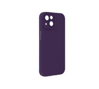 Coque pour iPhone 15 Plus Silicone Mat Protection Caméra Violet foncé