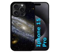Coque Pour Iphone 15 Pro - Andromède - Silicone - Noir