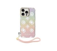 Coque pour iPhone 15 Pro Bords Surélevés et Dragonne Intégrée Multicolore