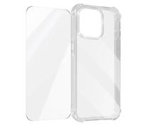 Coque pour iPhone 15 Pro Coins Renforcés Antichoc + Verre Trempé 9H Transparent