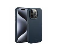 Accezz Coque arrière en cuir avec MagSafe pour iPhone 15 Pro - Nightfall Blue