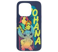 Coque pour iPhone 15 Pro Disney Lilo & Stitch Beach Vibes avec Nani & Scrump 'Ohana