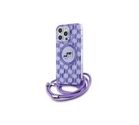 Coque Karl en TPU rigide avec Bandoulière pour Apple iPhone 15 Pro 6.1 - violet