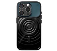 Coque pour iPhone 15 Pro MagSafe avec Dos Ondulé Anti-rayures Noir