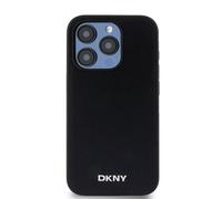 Coque pour iPhone 15 Pro MagSafe Elégante avec Logo en Métal Noir
