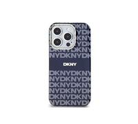Etui DKNY pour iPhone 15 Pro 6.1 bleu étui rigide IML Mono & Stripe MagSafe