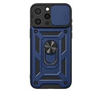 Coque pour iPhone 15 Pro Max, Anneau Magnétique Rotatif et Cache Caméra