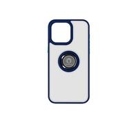 Coque pour iPhone 15 Pro Max Bague Métallique Support Vidéo Ringrip Bleu