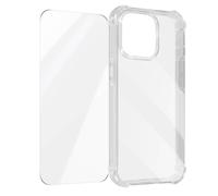 Coque pour iPhone 15 Pro Max Coins Antichoc + Verre Trempé 9H Avizar Transparent
