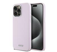Étui DKNY Liquid Silicone MagSafe pour iPhone 15 Pro Max, rose
