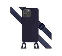 Coque pour iPhone 15 Pro Max en silicone Bleu foncé