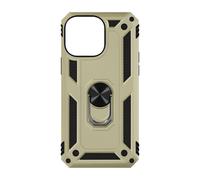 Coque pour iPhone 15 Pro Max Hybride Bague Magnétique Série ArmoRing Or
