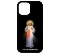 Coque pour iPhone 15 Pro Max Jésus, J'ai Confiance En Toi Miséricorde Divine