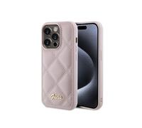 Étui Guess pour iPhone 15 Pro Max 6.7 rose étui rigide Quilted Metal Logo