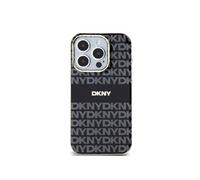 Étui DKNY pour iPhone 15 Pro Max 6.7 noir étui rigide IML Mono & Stripe MagSafe