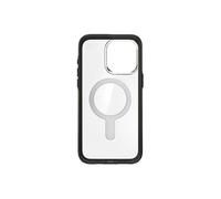 Coque pour iPhone 15 Pro Max MagSafe Presidio Click-lock Douce au Toucher Noir transparent