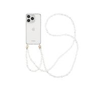 imoshion Coque avec dragonne + ?bracelet pour iPhone 15 Pro Max - Perles cœurs