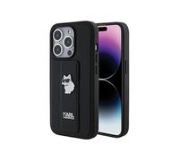 Coque pour iPhone 15 Pro Max - Saffiano Gripstand (KLHCP15XGSACHPK) - Choupette