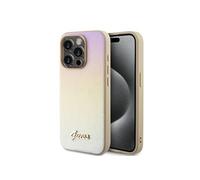 Coque pour iPhone 15 Pro Max - Saffiano Iridescent Script (GUHCP15XPSAIRSD) - Or