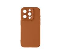 Coque pour iPhone 15 Pro Max Silicone Mat Protection Caméra Marron clair