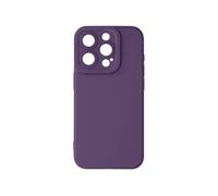 Coque pour iPhone 15 Pro Max Silicone Mat Protection Caméra Violet foncé