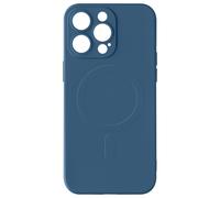 Coque Magsafe pour iPhone 15 Pro Max Silicone Soft-touch Mag Cover Bleu roi