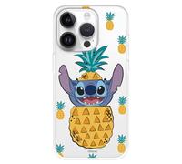 Coque pour iPhone 15 Pro officielle Lilo & Stitch - Stitch Ananas pour protéger votre téléphone. Coque en silicone souple sous licence officielle Disney.