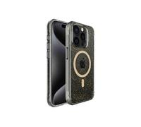 imoshion Coque arrière transparente Pailletée avec MagSafe pour iPhone 15 Pro - Doré