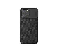 Nillkin Coque pour iPhone 15 Pro Magnétique, [Compatible avec MagSafe], [Couvercle Coulissant de la caméra], Étui Ultra-Mince pour iPhone 15 Pro 6,1 Pouces, Noir