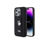 Coque pour iPhone 15 Pro - Saffiano Gripstand (KLHCP15LGSACHPK) - Choupette Pins
