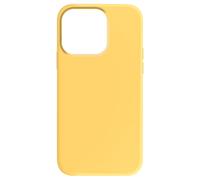 Coque pour iPhone 15 Pro Semi-rigide Intérieur Microfibre Jaune