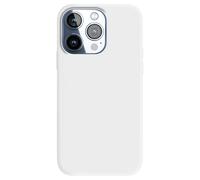 Coque pour iPhone 15 Pro Semi-rigide Intérieur Microfibre Blanc