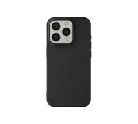 Coque pour iPhone 15 Pro Silicone Souple Revêtement Fin Noir