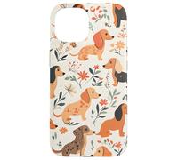 Coque pour iPhone 15 Teckel, motif mignon de chien weiner, teckel saucisse
