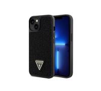 CG MOBILE Guess Coque de Protection arrière pour iPhone 15 - Triangle - Apple iPhone 15 - Noir