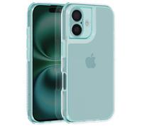 Coque pour iPhone 16 Coins Antichoc Bumper Vert Pâle