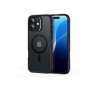 Coque pour iPhone 16 - Classic Hybrid HaloLock - Noir Givré