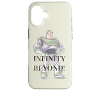 Coque pour iPhone 16 Disney 100 et Pixar's Toy Story Buzz l'Éclair à l'infini