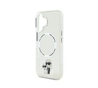 Karl Lagerfeld Coque pour iPhone 16 Imprimé Karl et Choupette Compatible