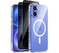 Coque pour IPHONE 16 - MASSILIA TECH - Magsafe - Protection intégrale - Verre trempé - Transparent